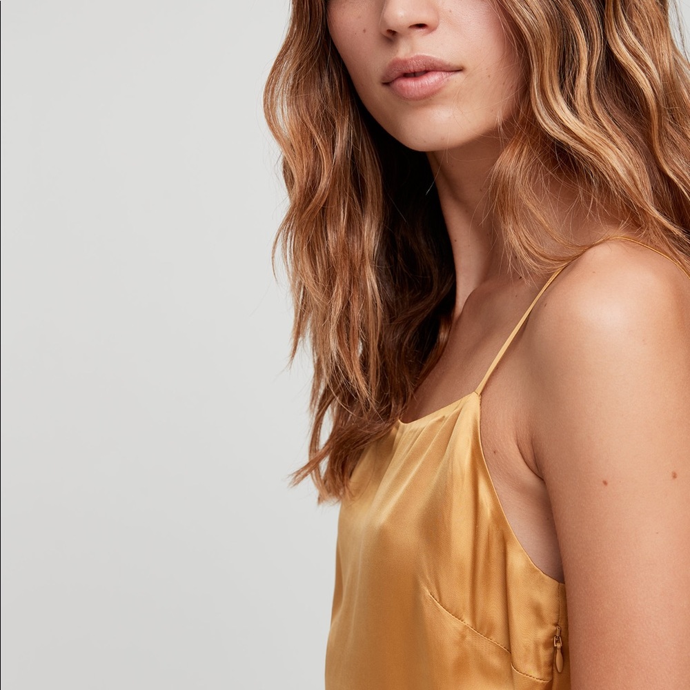 NWT Wilfred Isabelle Dress Cairo Gold - Picture 6 of 6